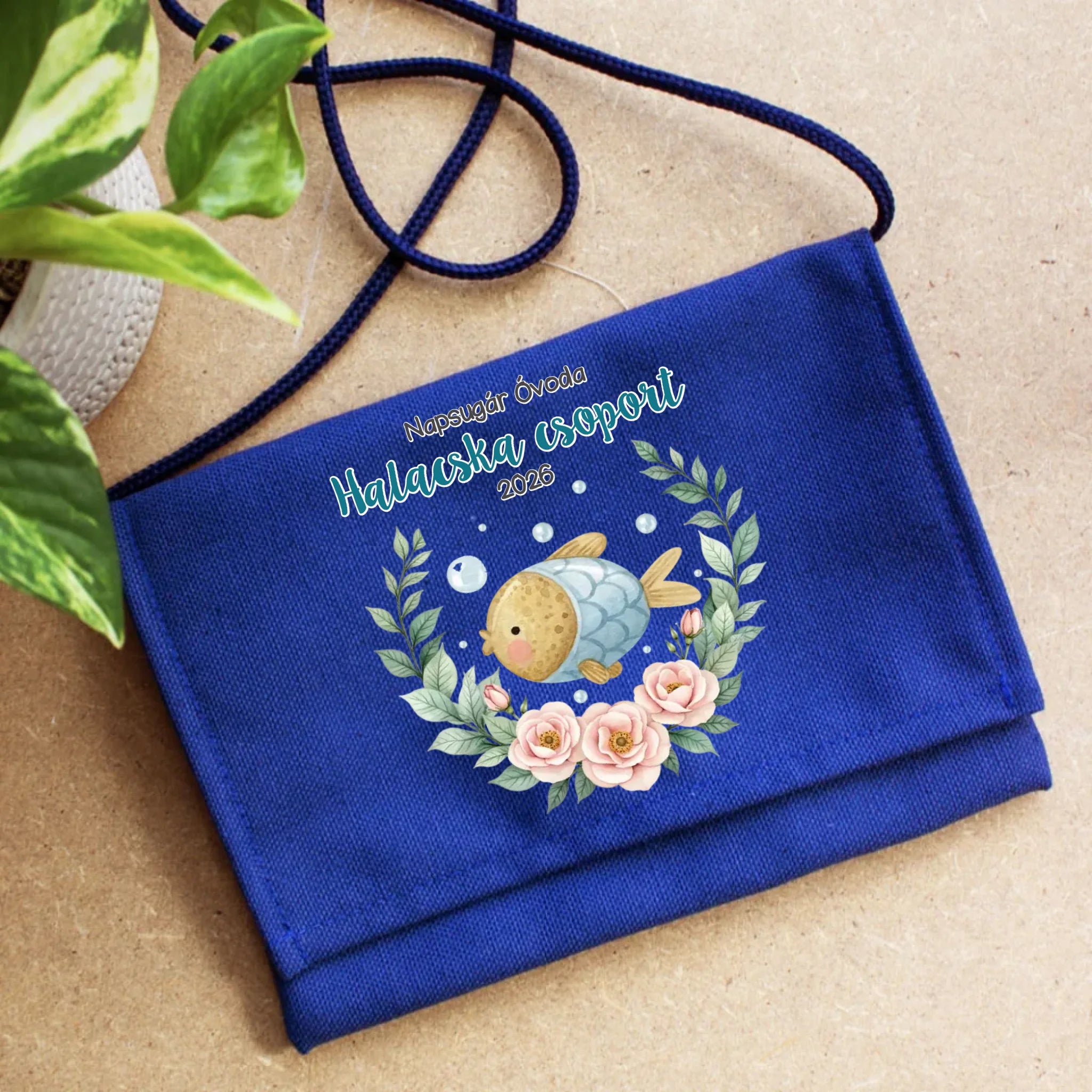 Ballagási tarisznya ovisoknak - Kék halacska csoport