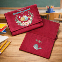 Ballagási tarisznya ovisoknak - halacska csoport bordóvászon