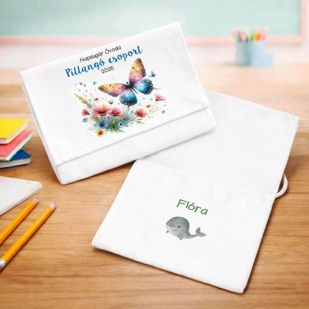 Ballagási tarisznya ovisoknak - Pillangó csoport 1 fehérminimat