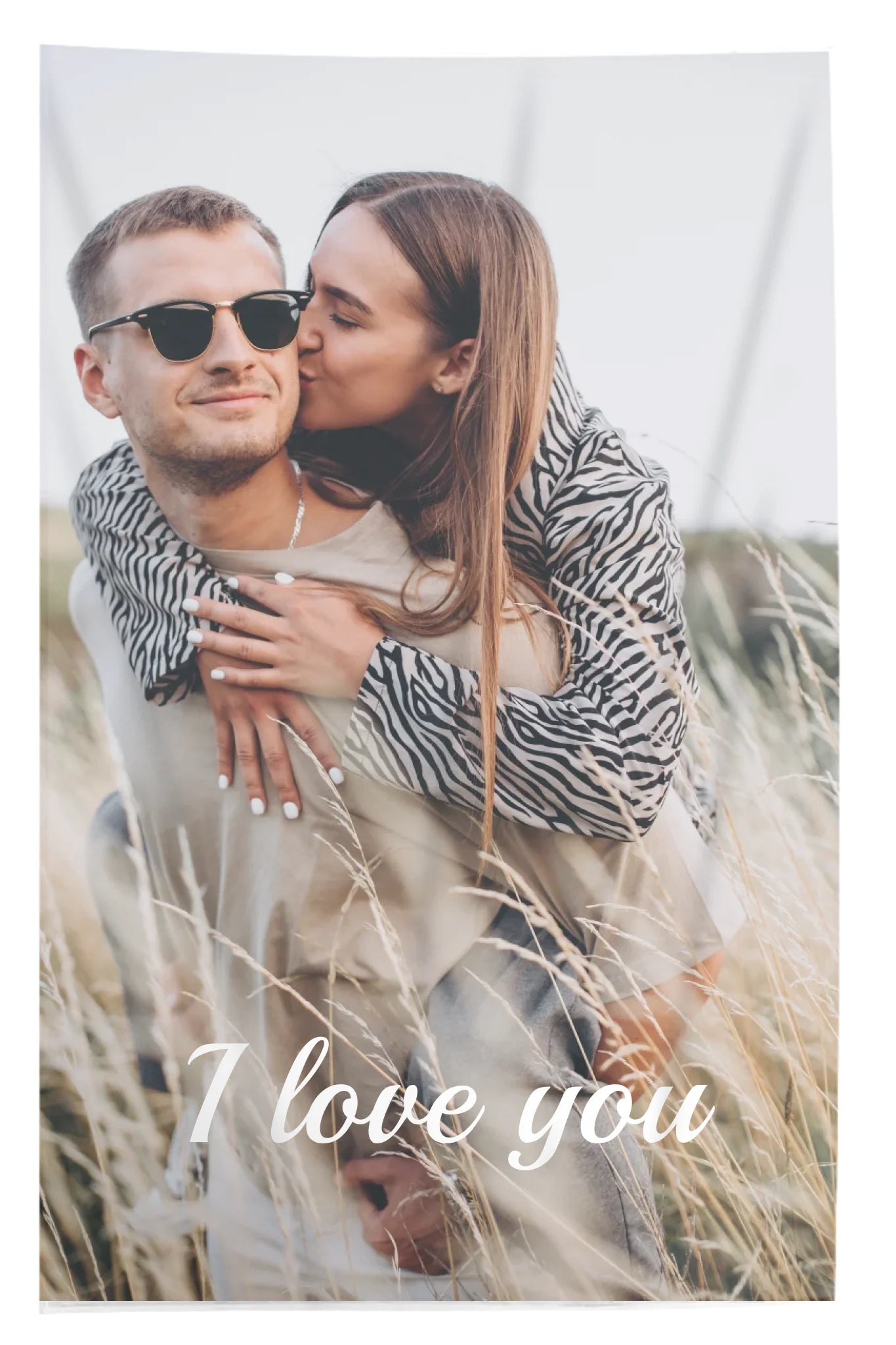 Egyedi képes pléd szerkeszthető felirattal