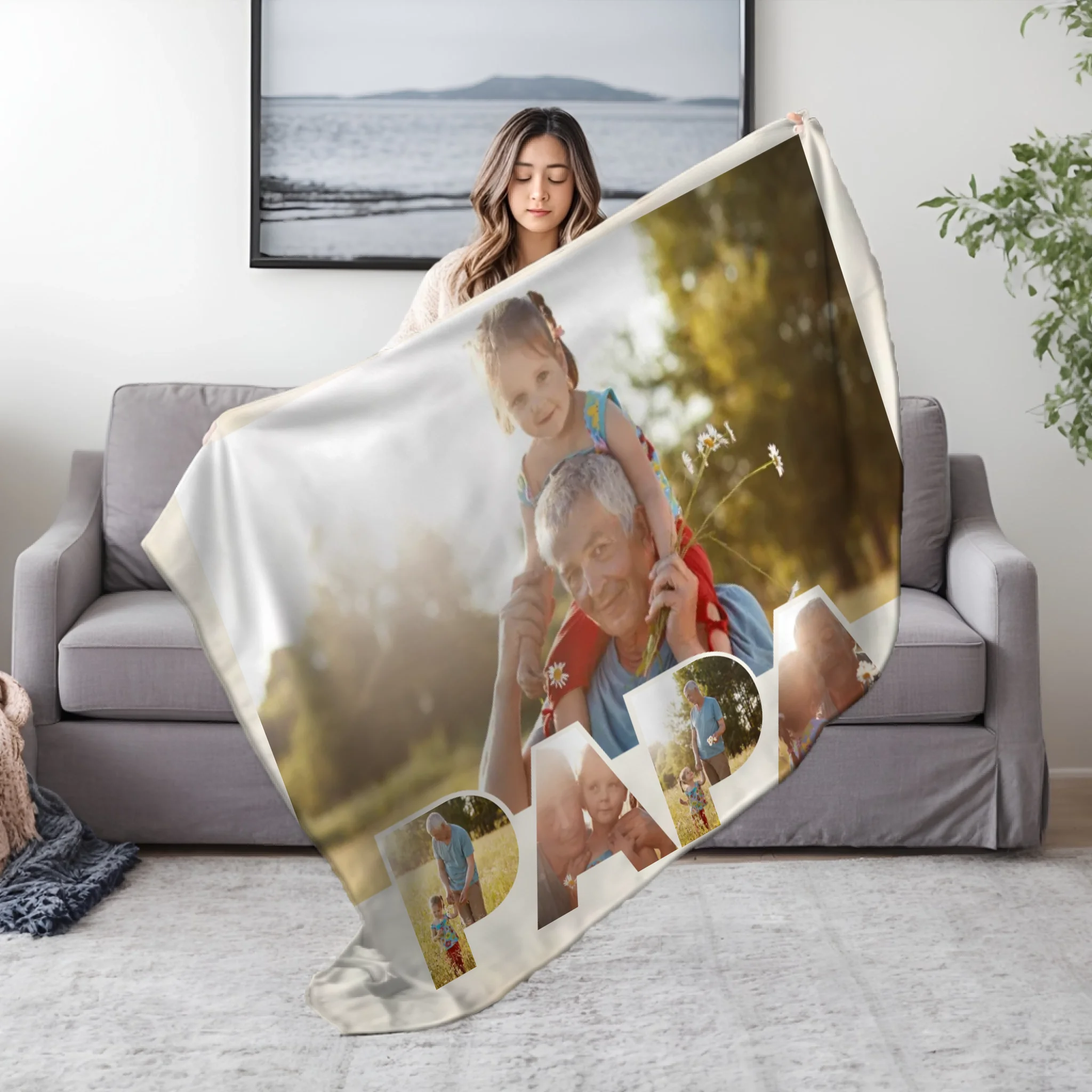 Egyedi fényképes takaró papáknak 5 fotóval