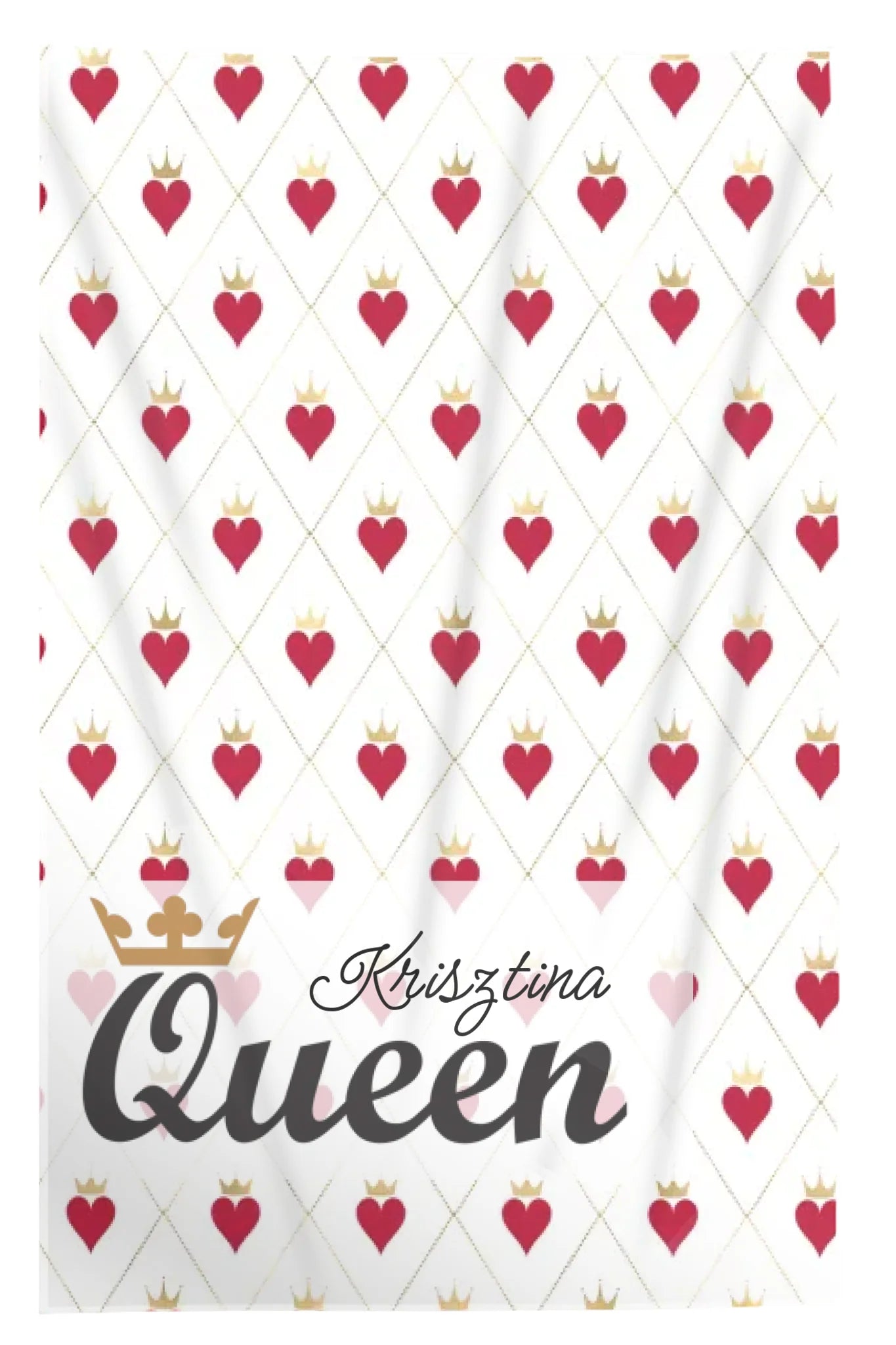 Queen feliratos plüss pléd nőknek egyedi névvel