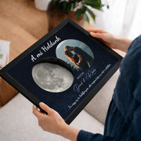 A mi holdunk - egyedi képes ajándék falikép szerkeszthető felirattal