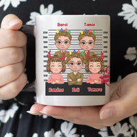 Egyedi karácsonyi ajándék bögre munkatársaknak választható karakterekkel - több személlyel