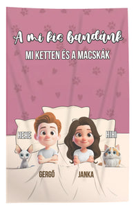 Egyedi neves munkagépes pléd gyerekeknek