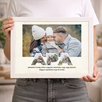 Egyedi fényképes falikép apáknak 5 fotóval