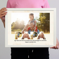 Egyedi fényképes falikép papáknak 5 fotóval