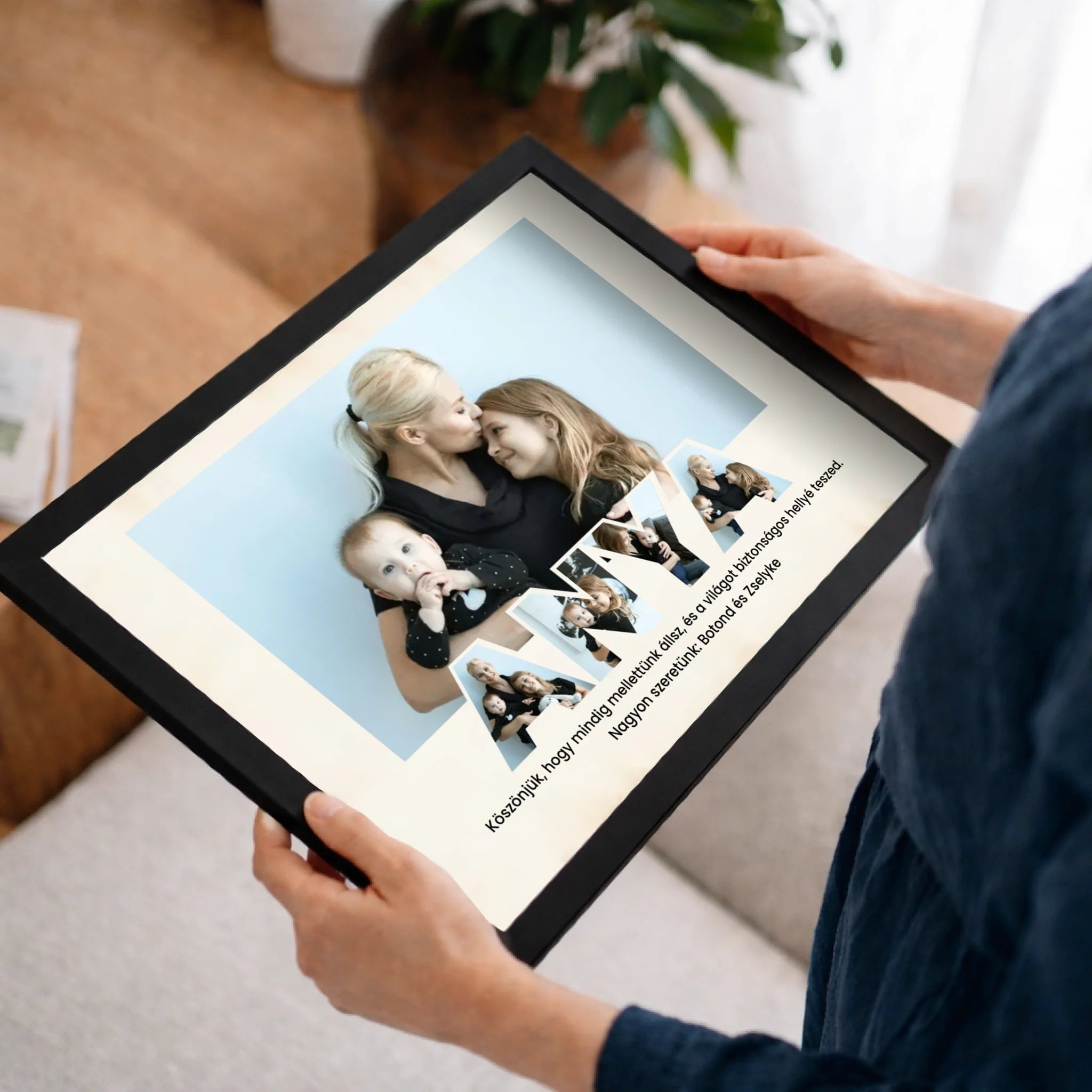 Egyedi fényképes falikép anyáknak 5 fotóval