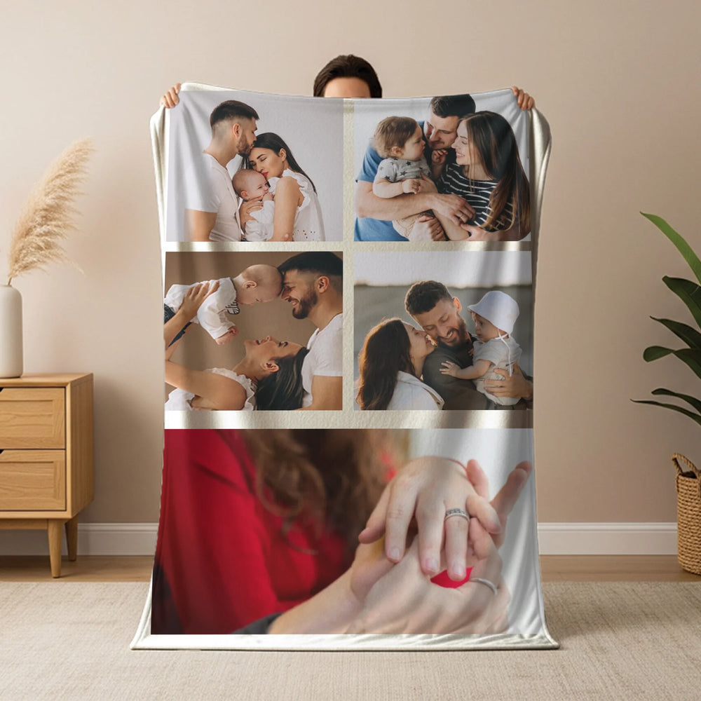 Egyedi képes pléd 5 fotóval