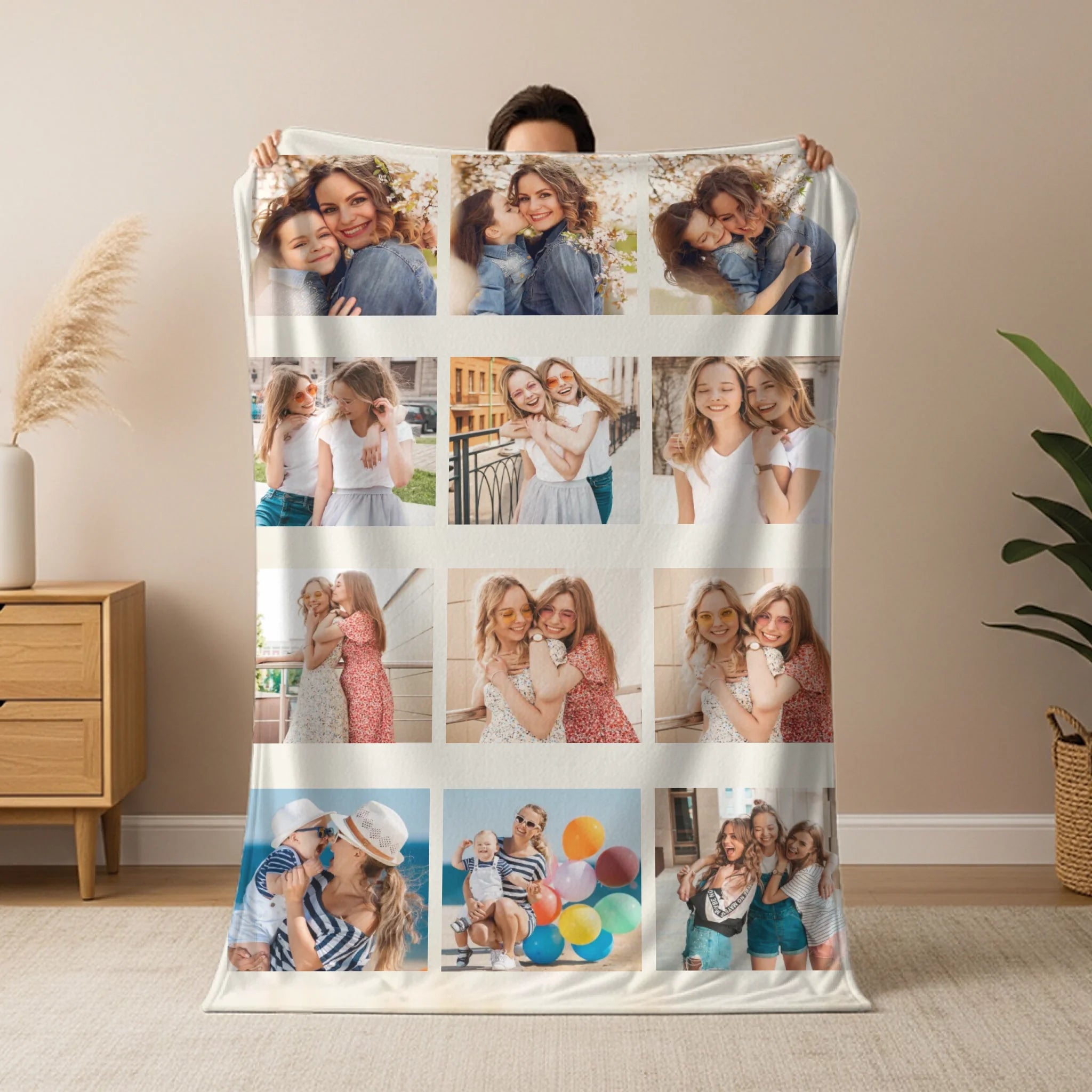 Egyedi képes pléd 12 fotóval