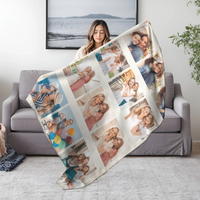 Egyedi képes pléd 12 fotóval