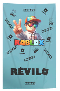 Egyedi neves pléd gyerekeknek - Roblox mintás takaró