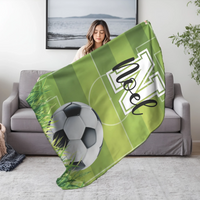 Ajándék focistáknak - személyre szabott pléd egyedi névvel