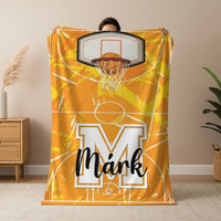 Ajándék kosárlabdázóknak - személyre szabott pléd egyedi névvel