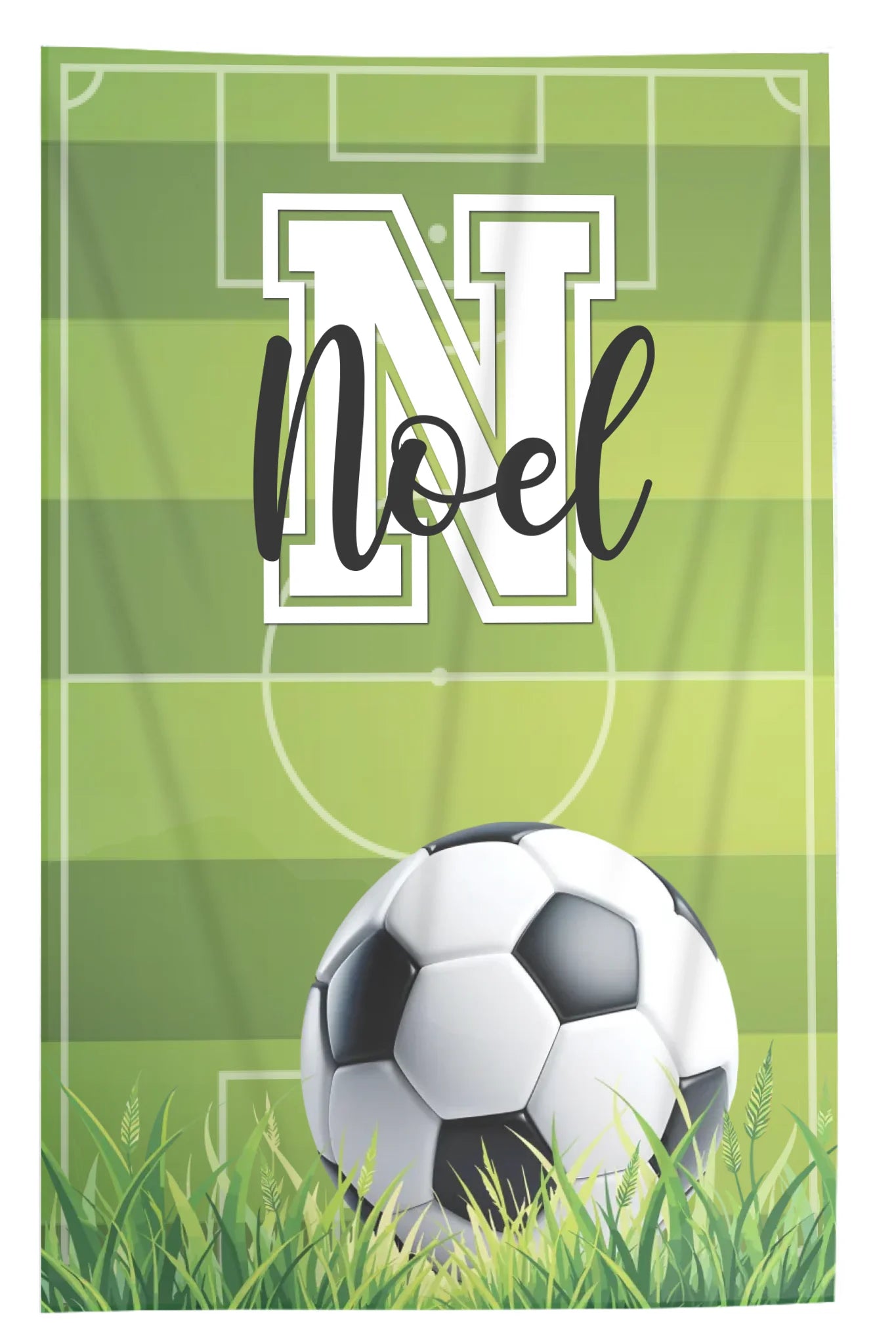 Ajándék focistáknak - személyre szabott pléd egyedi névvel