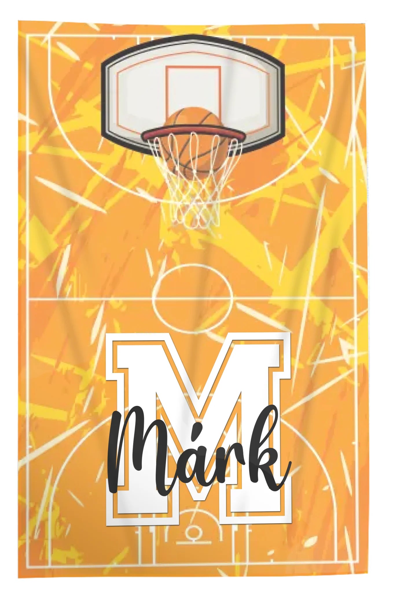 Ajándék kosárlabdázóknak - személyre szabott pléd egyedi névvel