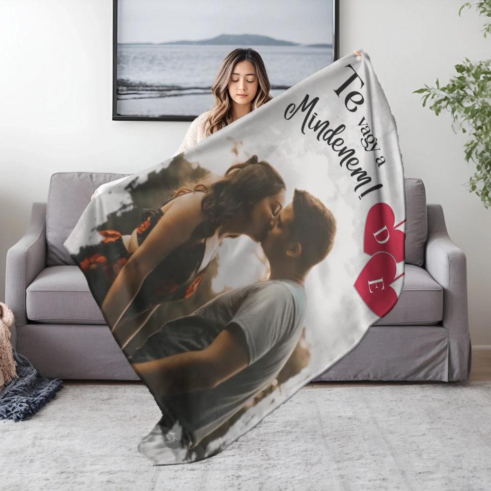 Fényképes pléd pároknak - egyedi ajándék szerelmeseknek