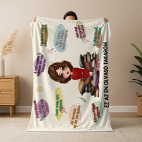 Személyre szabható olvasó takaró - cuki karakteres pléd lányoknak