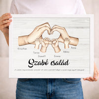 Személyre szabható születésnapi ajándék - egyedi képes évszámos falikép választható évszámmal