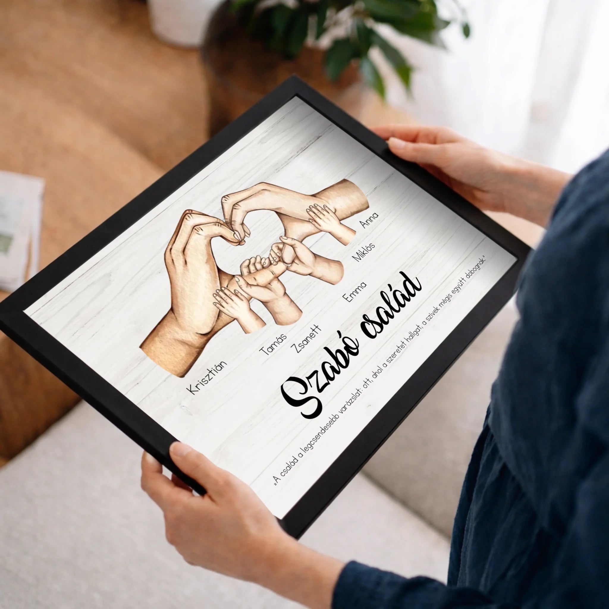 Személyre szabható születésnapi ajándék - egyedi képes évszámos falikép választható évszámmal