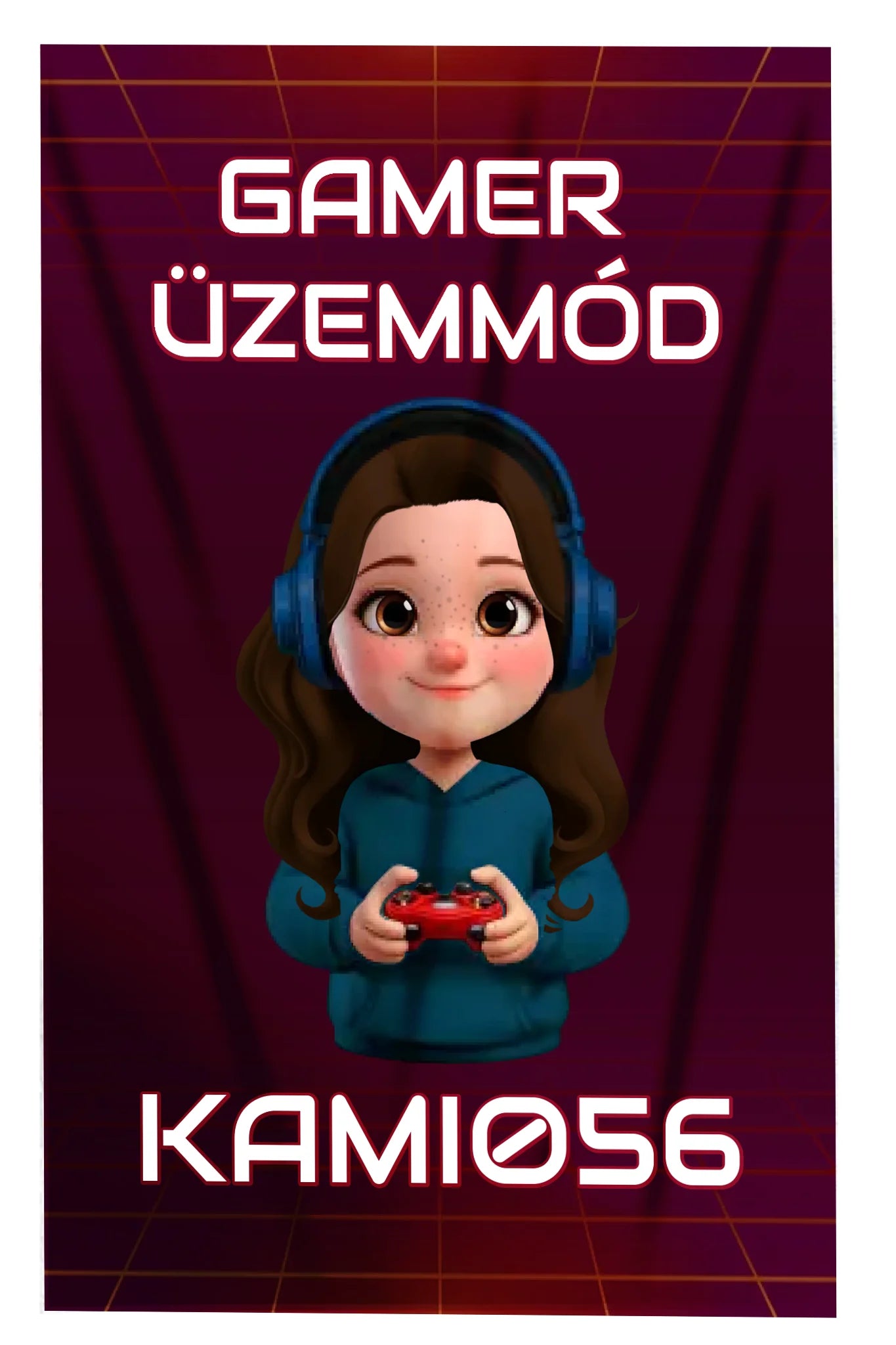 Névre szóló gyerek takaró gamer mintával - személyre szabható pléd fiú karakterrel