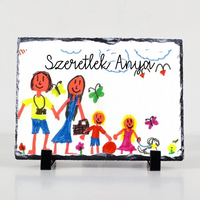 Gyerekrajzos gránitkép