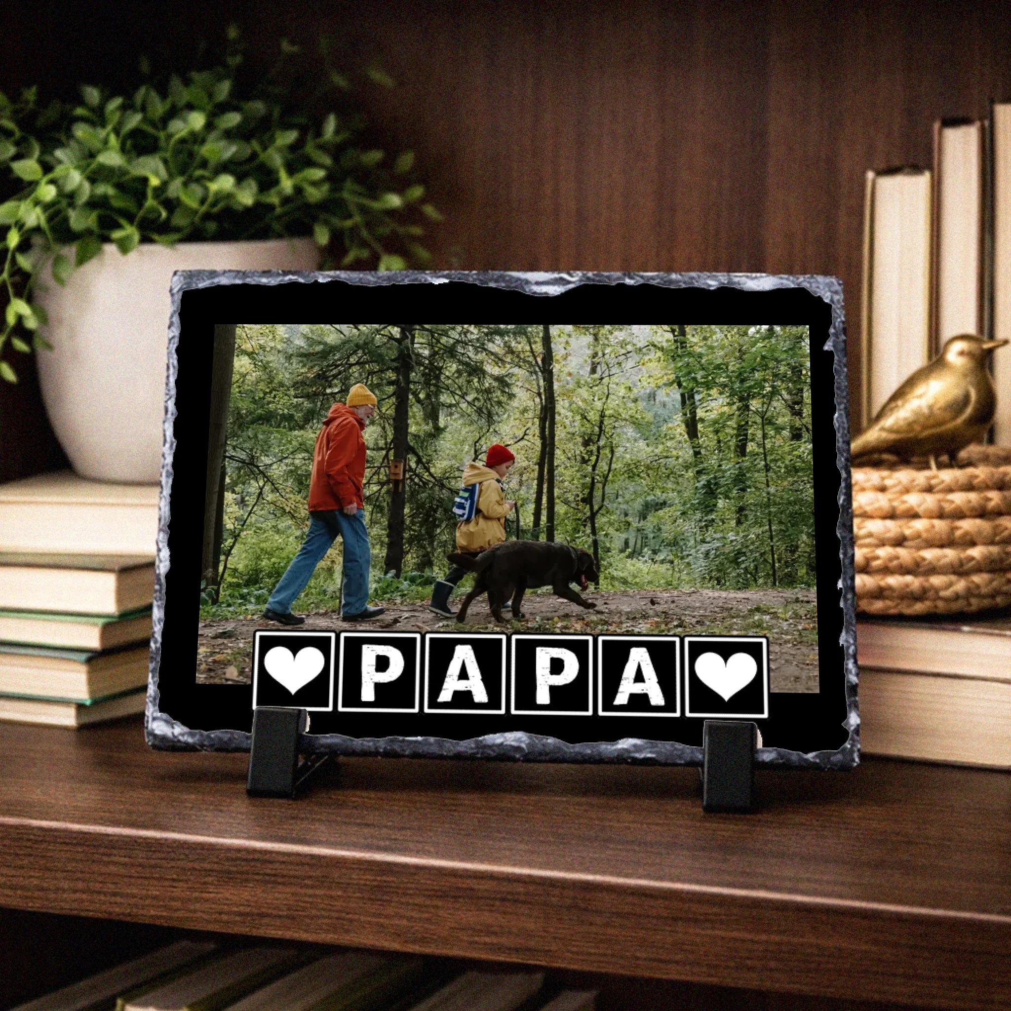 Apák napi egyedi képes gránitlap nagypapáknak