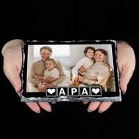 Apák napi 2 képes gránitlap apáknak