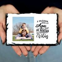 Egyedi fotós apák napi gránitkép