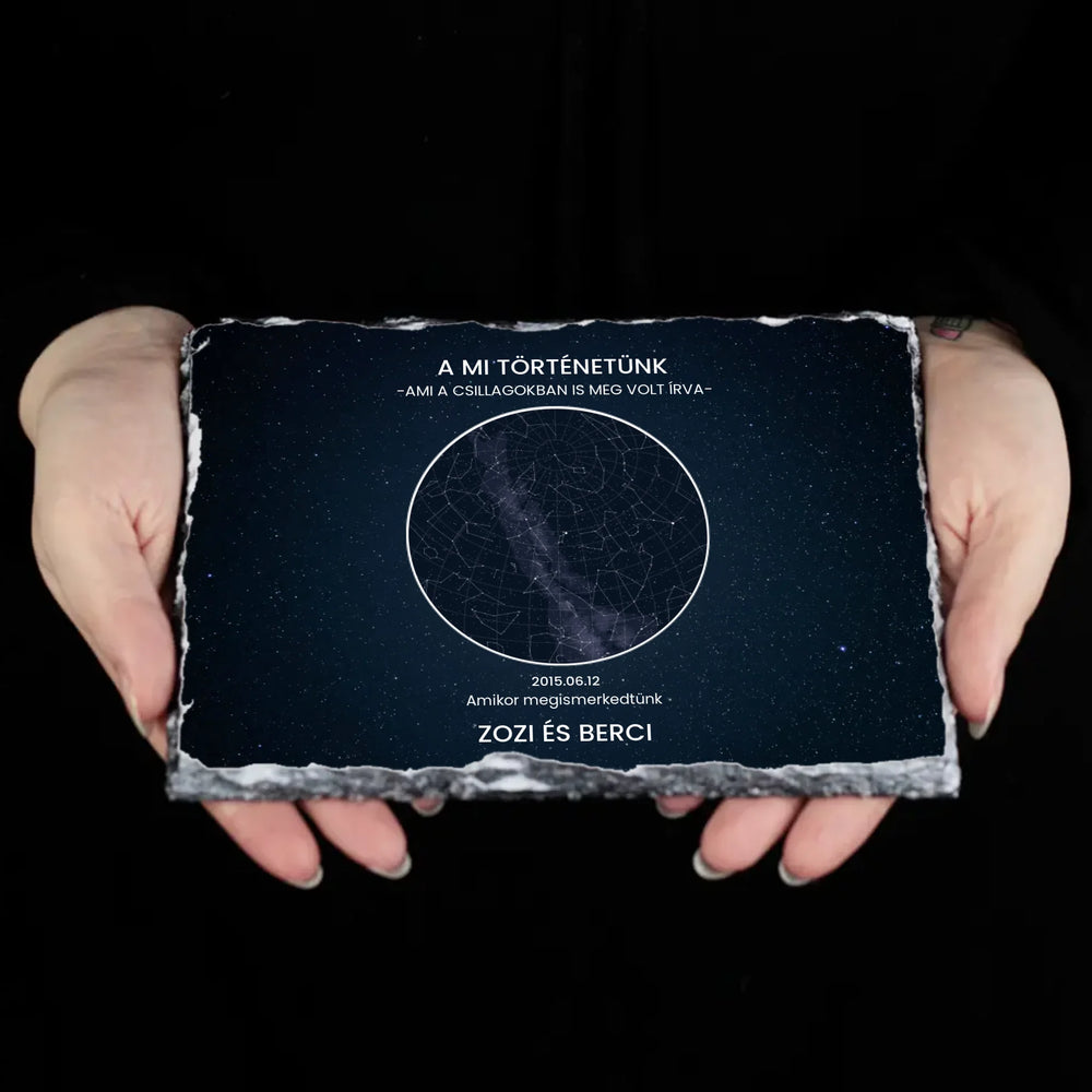 Csillagtérképes gránitlap