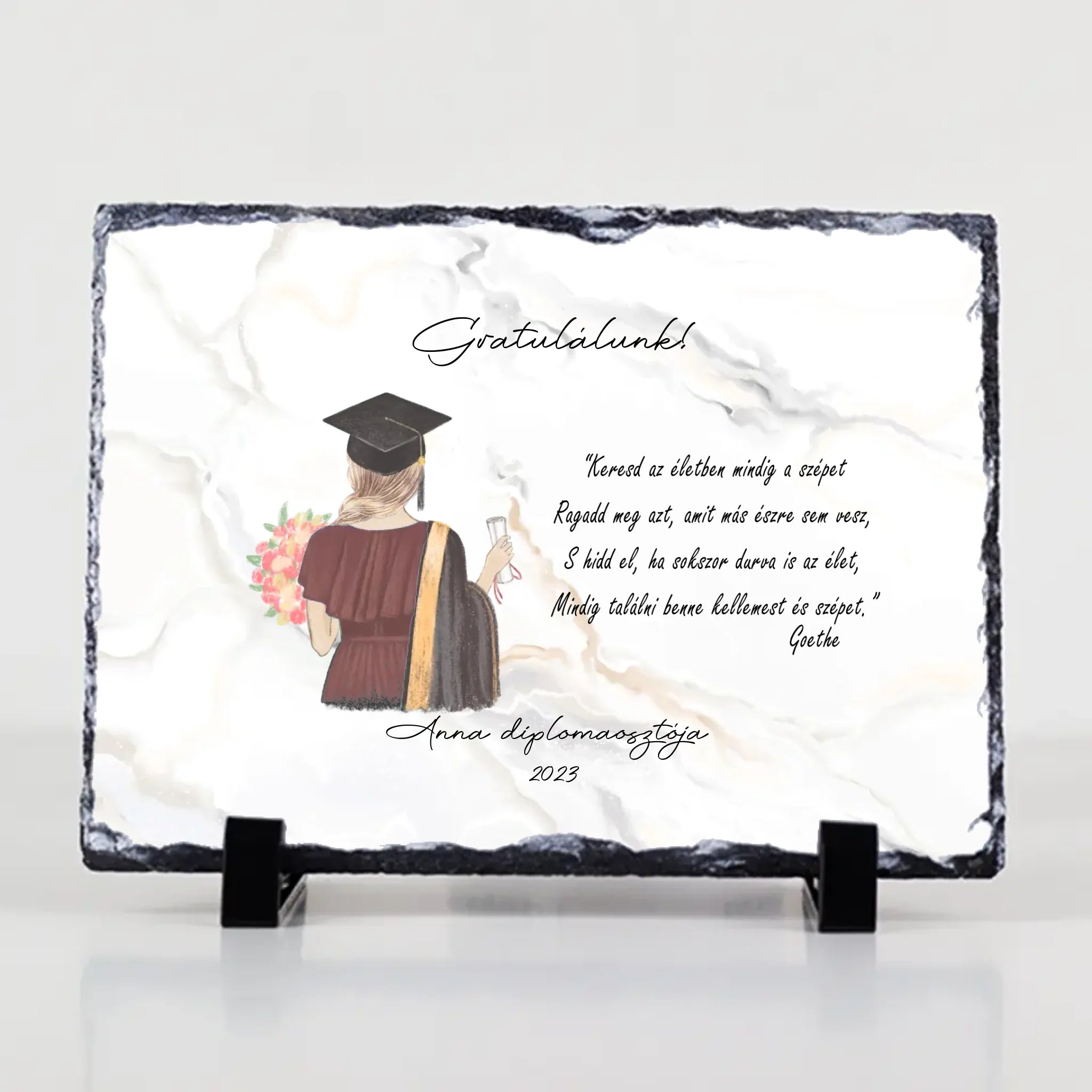 Ballagási ajándék gránitlap nőknek