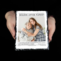 Boldog Anyák Napját - egyedi képes gránitlap Nagymamáknak