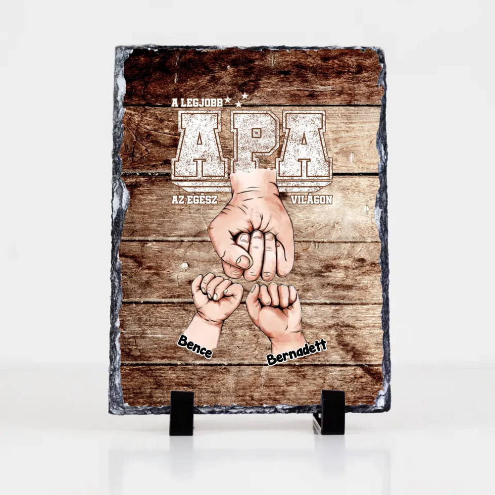 Ajándék Apáknak - Személyre szabható A legjobb Apa gránitkép