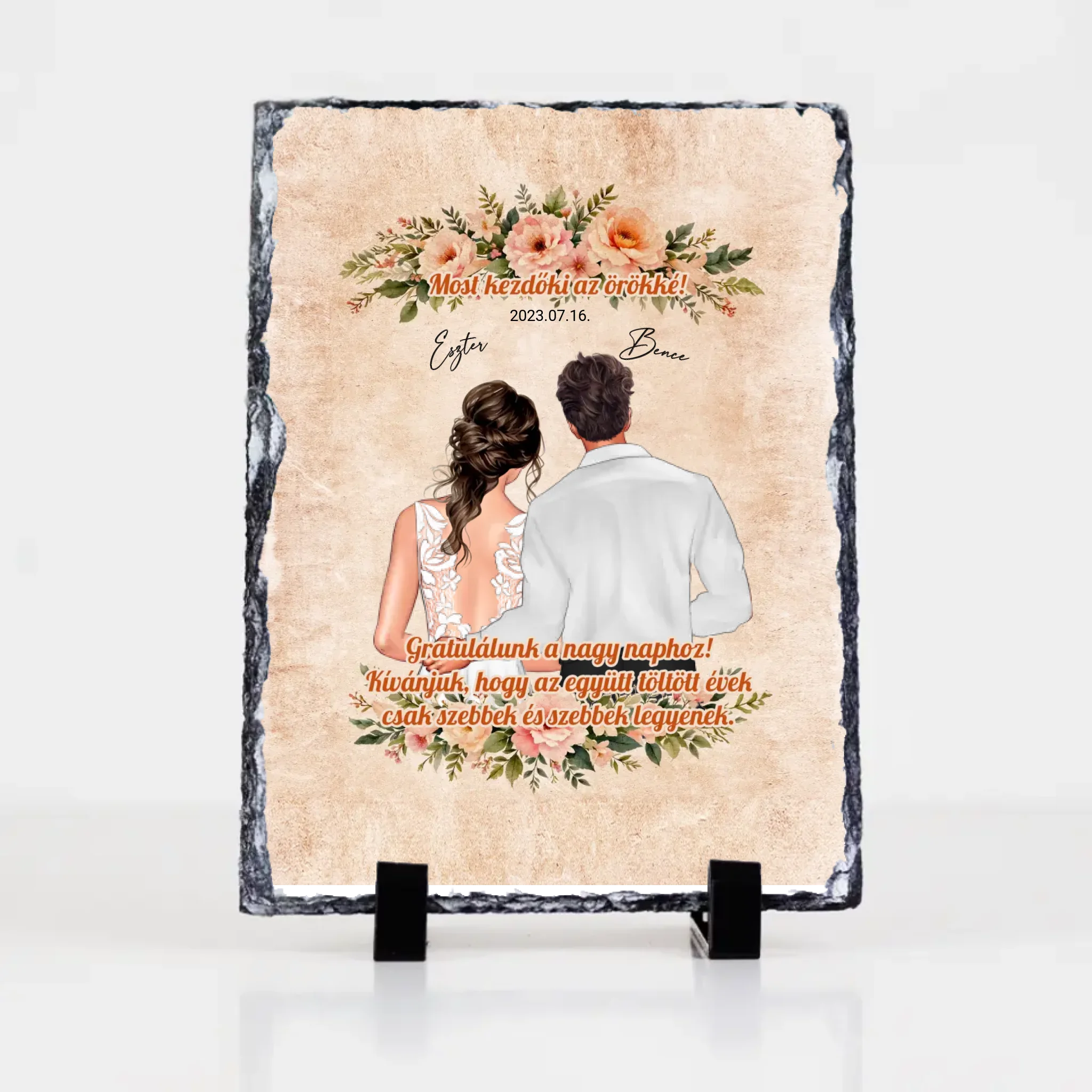 Most kezdődik az örökké gránitlap friss házasoknak - egyedi esküvői ajándék