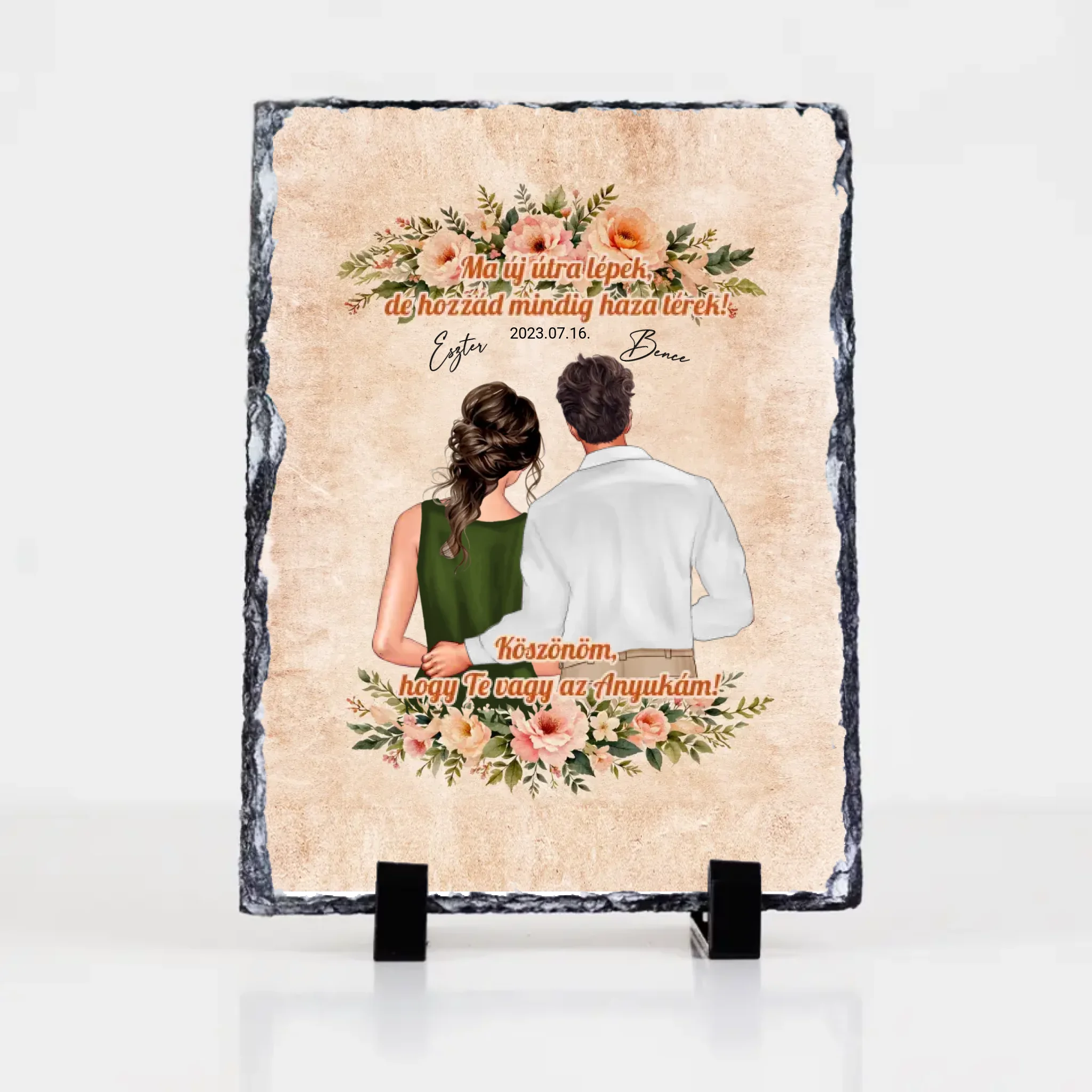 Köszönöm, hogy Te vagy az Anyukám - Anya és Vőlegény egyedi szülőköszöntő ajándék