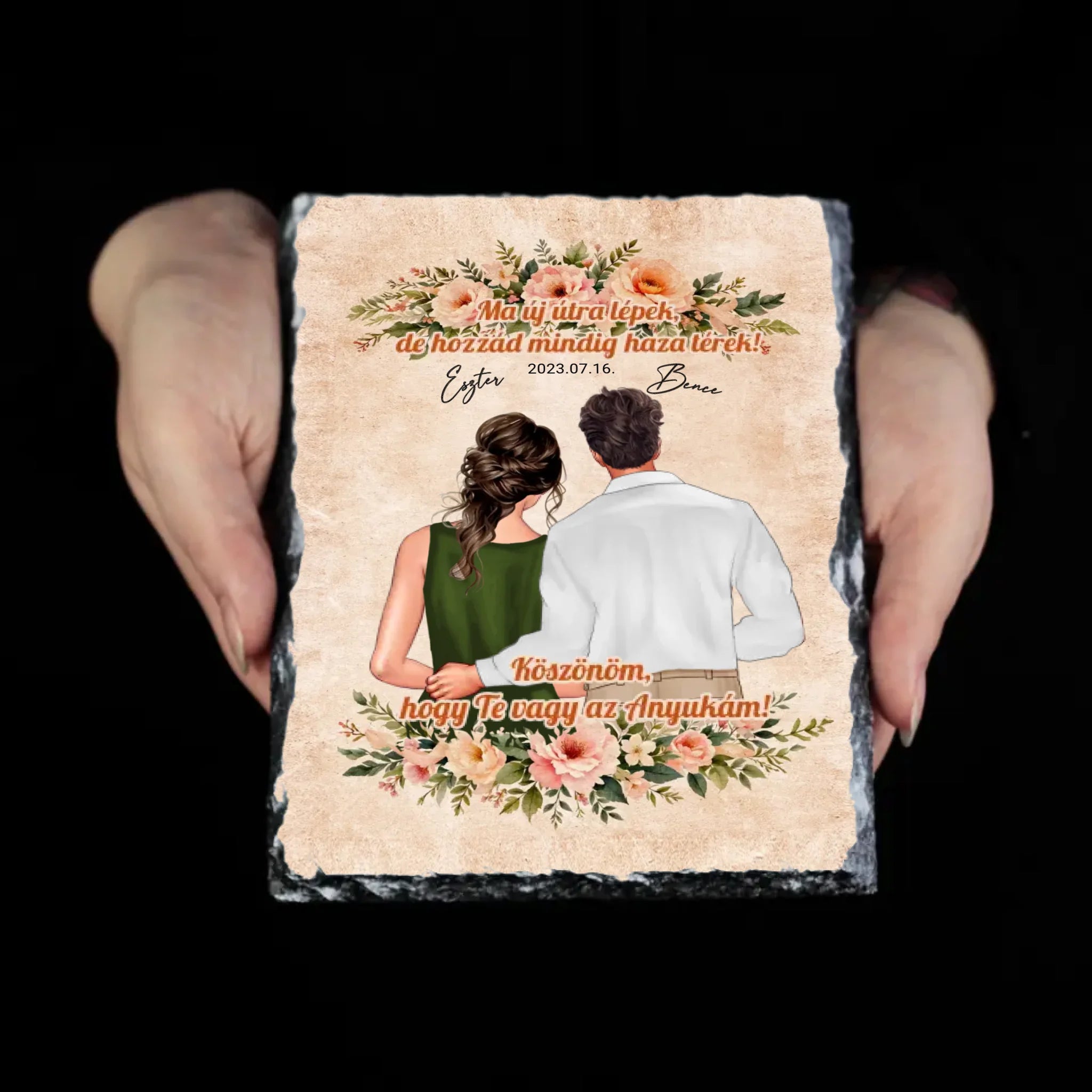 Köszönöm, hogy Te vagy az Anyukám - Anya és Vőlegény egyedi szülőköszöntő ajándék