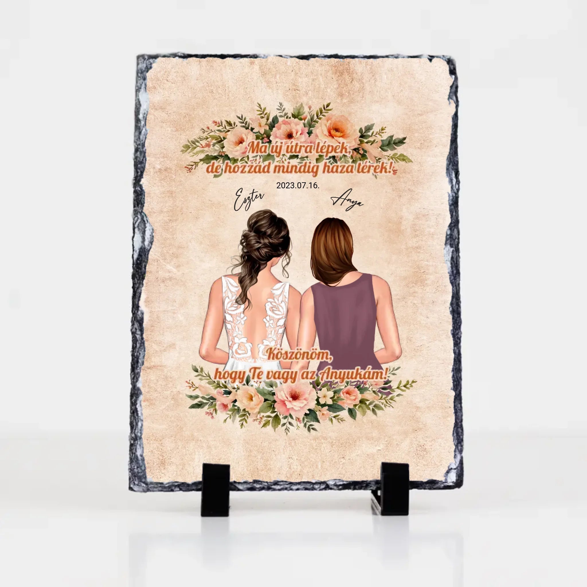 Köszönöm, hogy Te vagy az Anyukám - Anya és Menyasszony egyedi szülőköszöntő ajándék