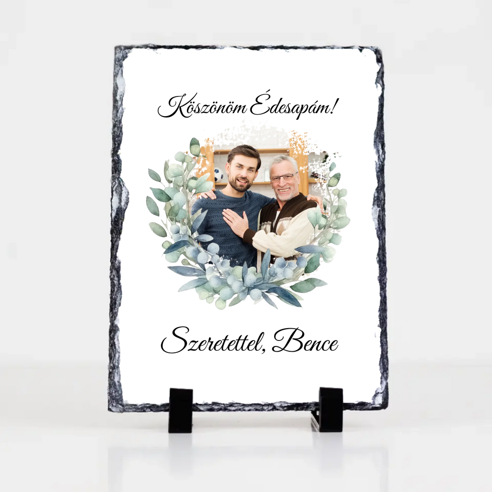 Egyedi képes gránitkép - Esküvői köszönőajándék egyedi képpel Anyukáknak