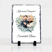 Egyedi képes gránitkép - Esküvői köszönőajándék egyedi képpel Anyukáknak