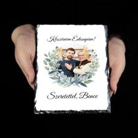 Egyedi képes gránitkép - Esküvői köszönőajándék egyedi képpel Anyukáknak