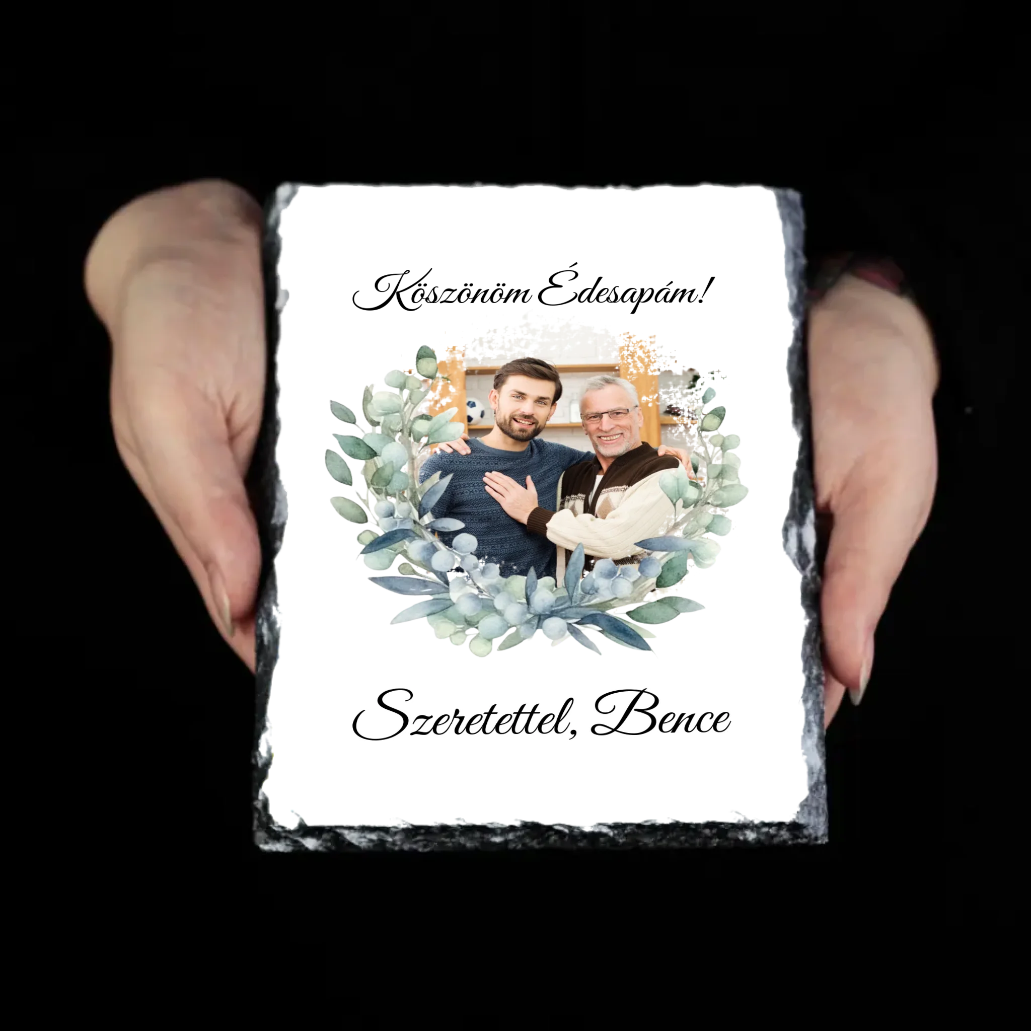 Egyedi képes gránitkép - Esküvői köszönőajándék egyedi képpel Anyukáknak