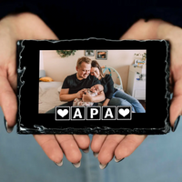 Apák napi egyedi képes gránitlap apáknak