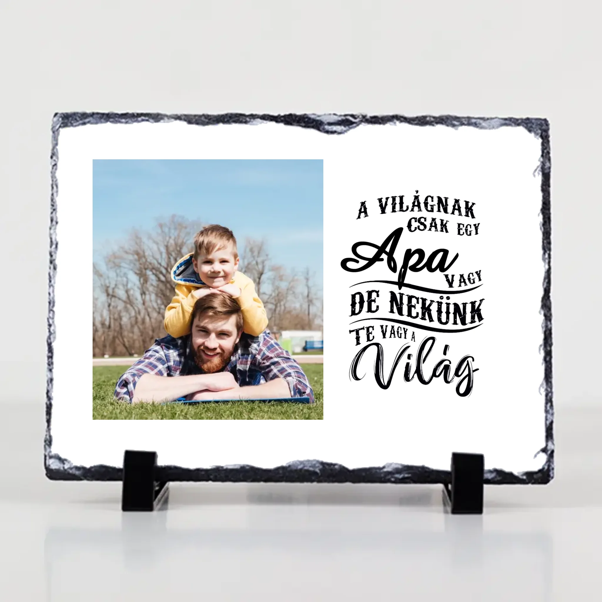 Egyedi fotós apák napi gránitkép