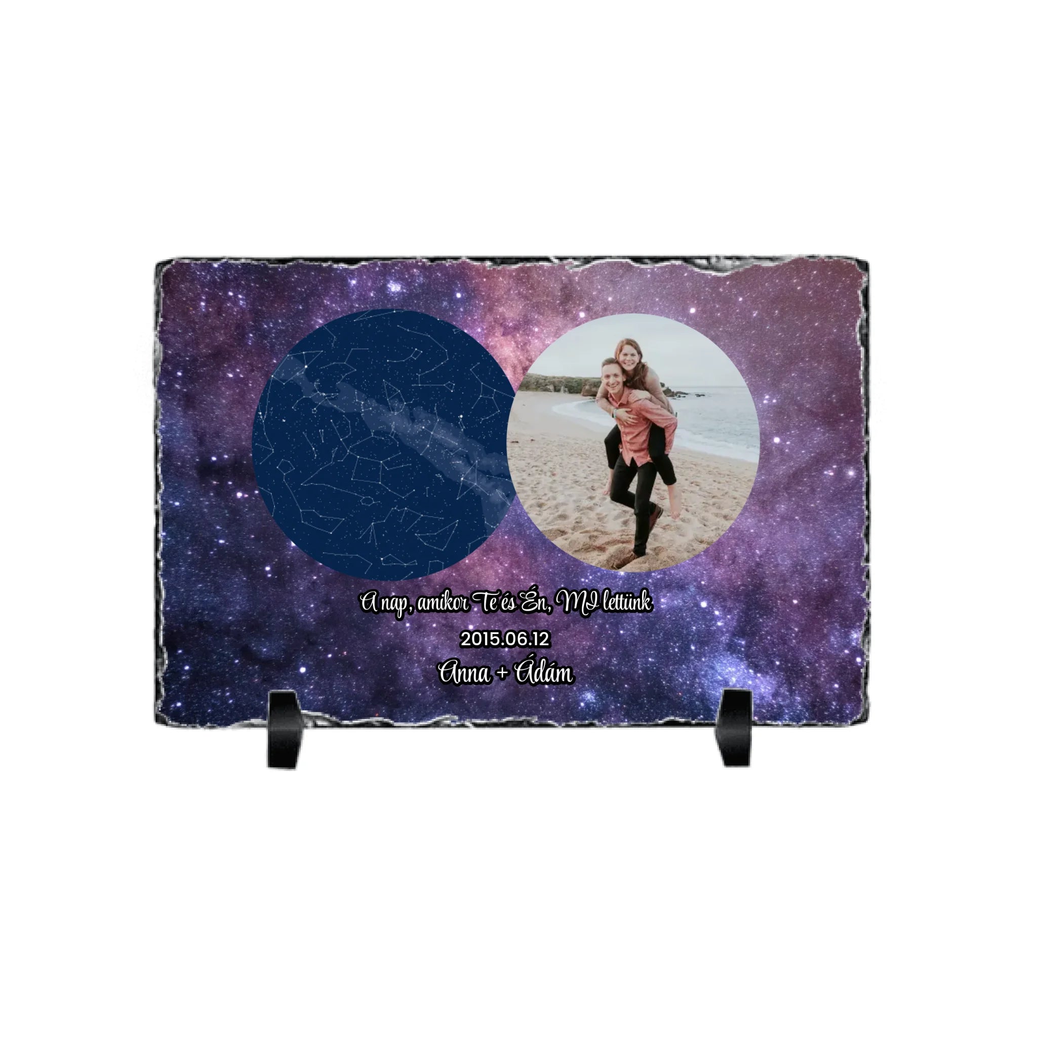 Csillagtérképes gránitlap egyedi képpel