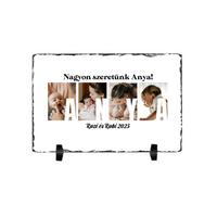 Ajándék Anyának - Egyedi képes Anya szeretünk gránitlap