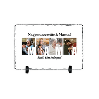 Ajándék Mamának - Egyedi képes Mama szeretünk gránitlap