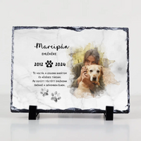 Megemlékezős gránitlap szeretett kis kedvencről