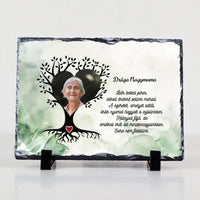 	 Emlékfa egyedi képes gránitlap szerkeszthető felirattal