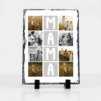 8 fényképes fotókollázs fényképes gránitkő- egyedi ajándék nagymamáknak