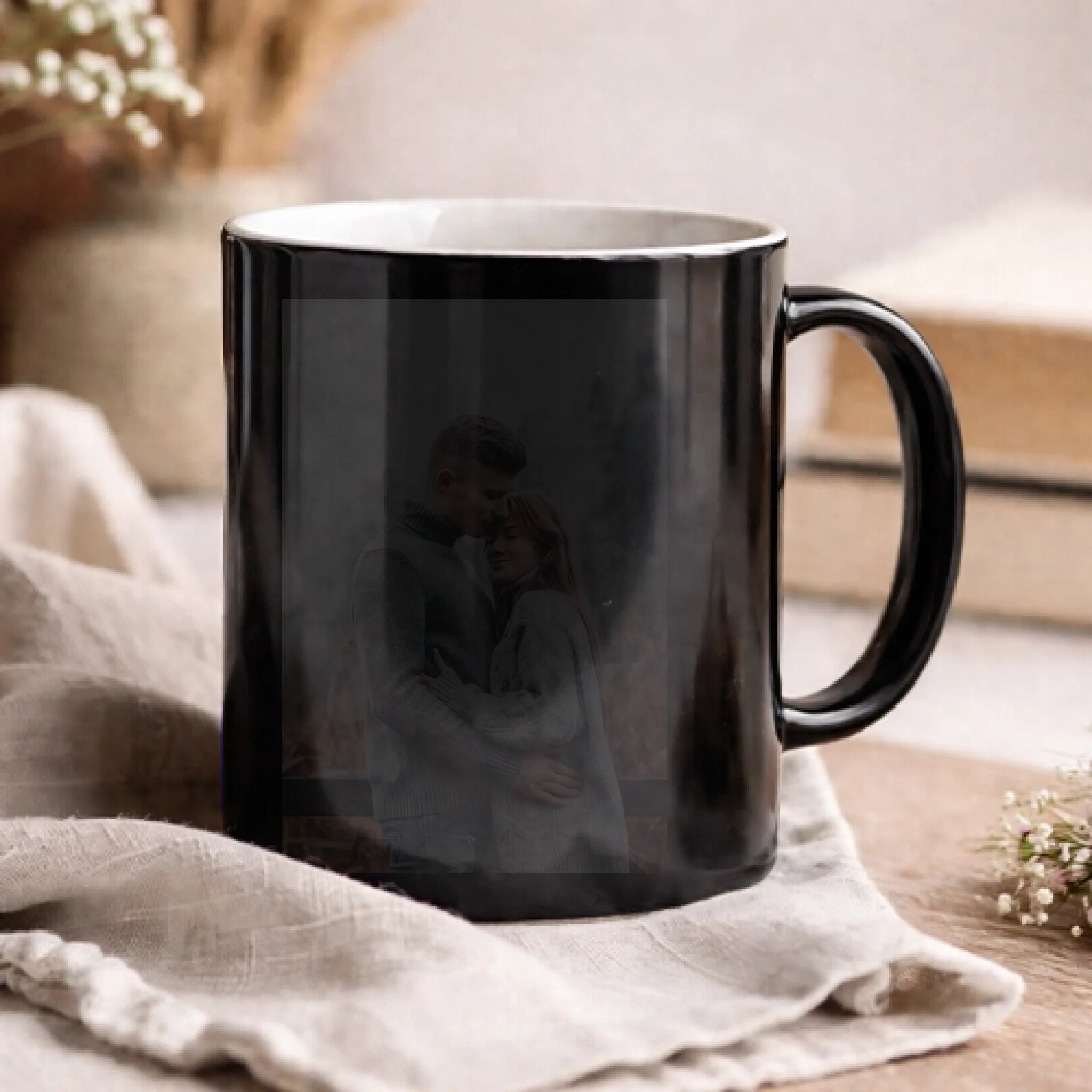 Hőre változó fényképes bögre 2 képpel